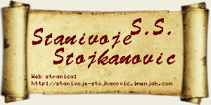 Stanivoje Stojkanović vizit kartica
